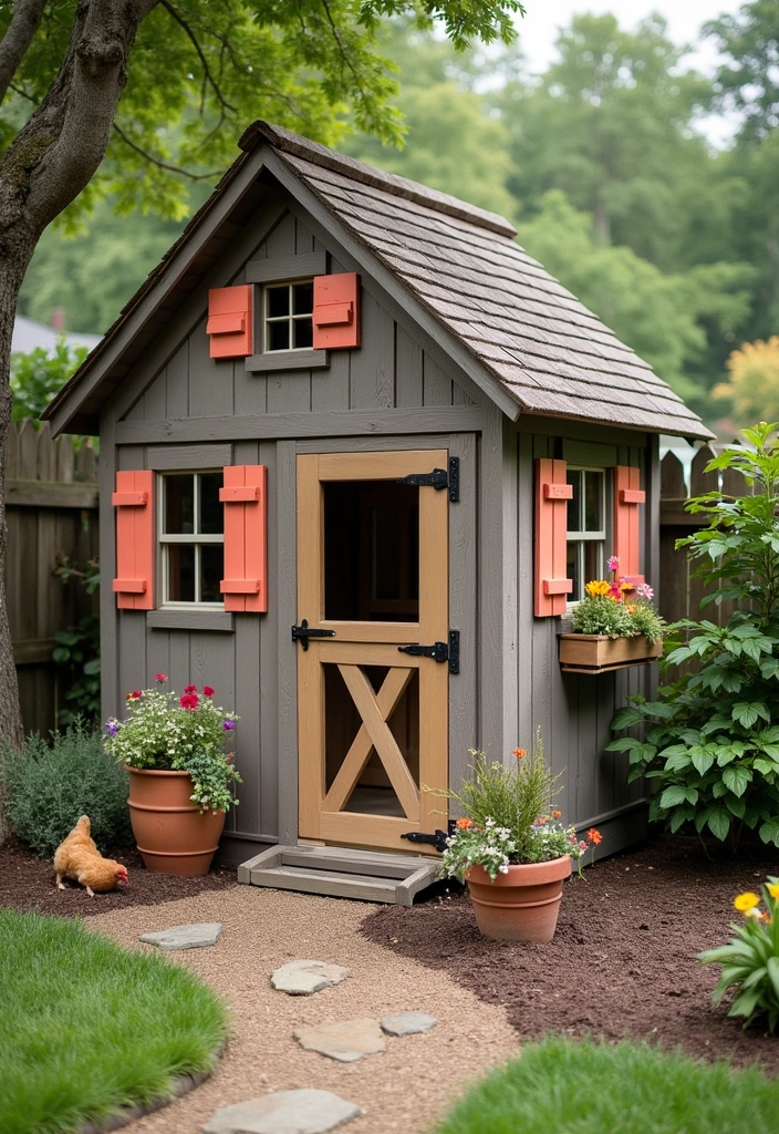 20 Captivating Chicken House Ideas for Your Backyard - 10. Farmhouse Style Coop