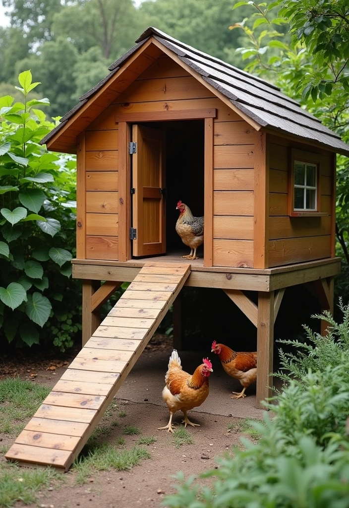 20 Captivating Chicken House Ideas for Your Backyard - 13. Elevated Chicken Coop