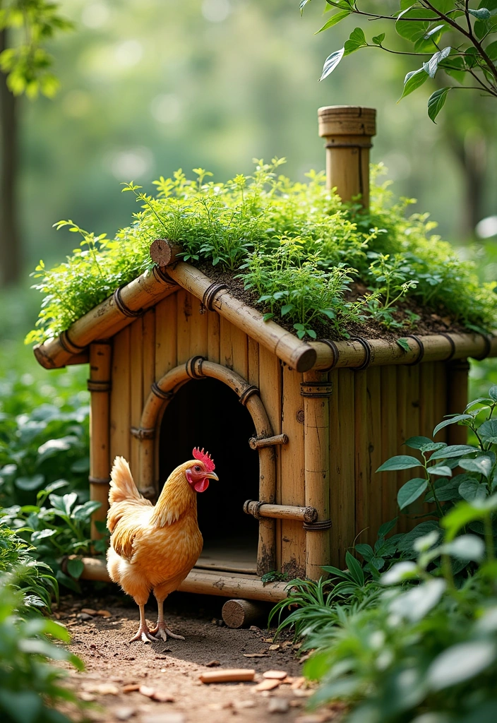 20 Captivating Chicken House Ideas for Your Backyard - 6. Eco-Friendly Chicken House