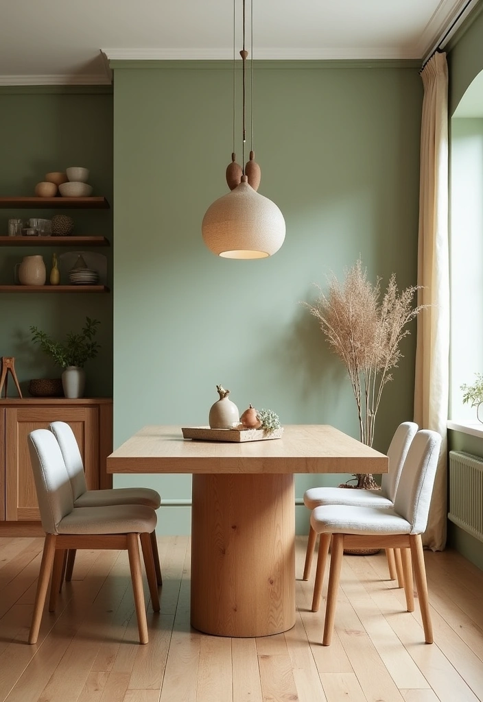 20 Cottagecore Dining Room Ideas - 10. Earthy Color Palette
