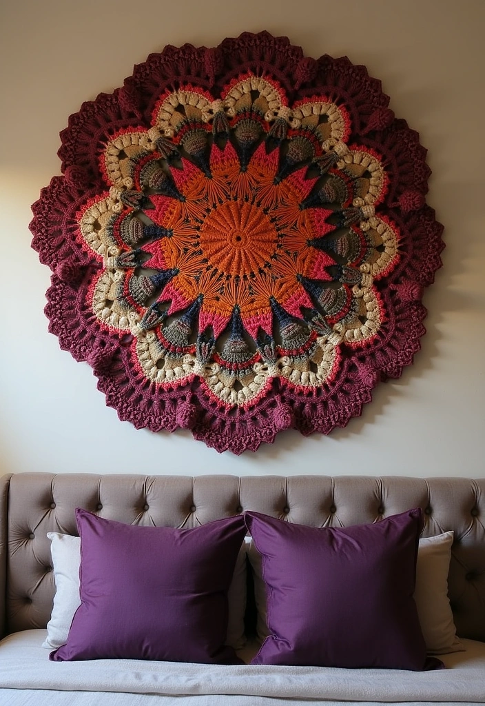 20 Crochet Room Decor Ideas - 1. Cozy Crochet Wall Hangings