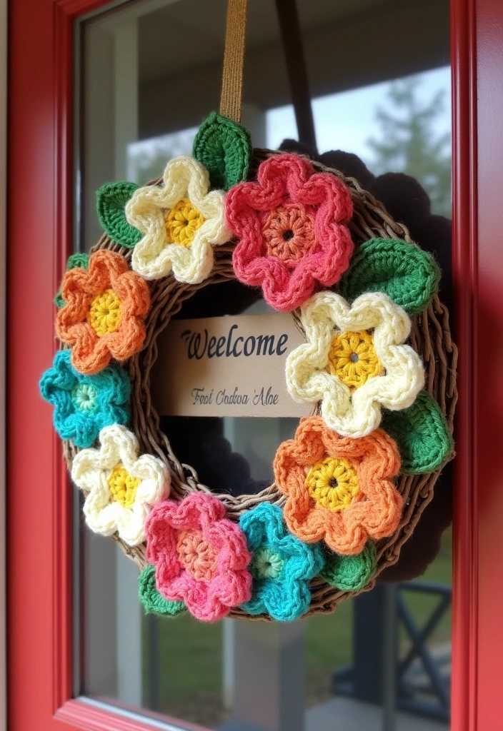 20 Crochet Room Decor Ideas - 17. Unique Crochet Door Hangers