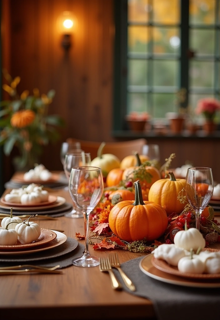 20 Dining Room Table Centerpieces Ideas - 3. Seasonal Decor