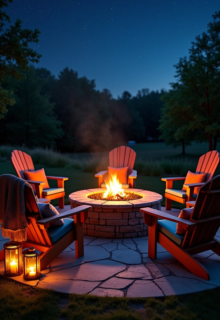 20 Simple Backyard Ideas to Transform Your Outdoor Space - 1. Cozy Fire Pit Gathering