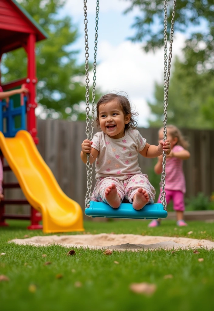 20 Simple Backyard Ideas to Transform Your Outdoor Space - 18. Playful Swing Set
