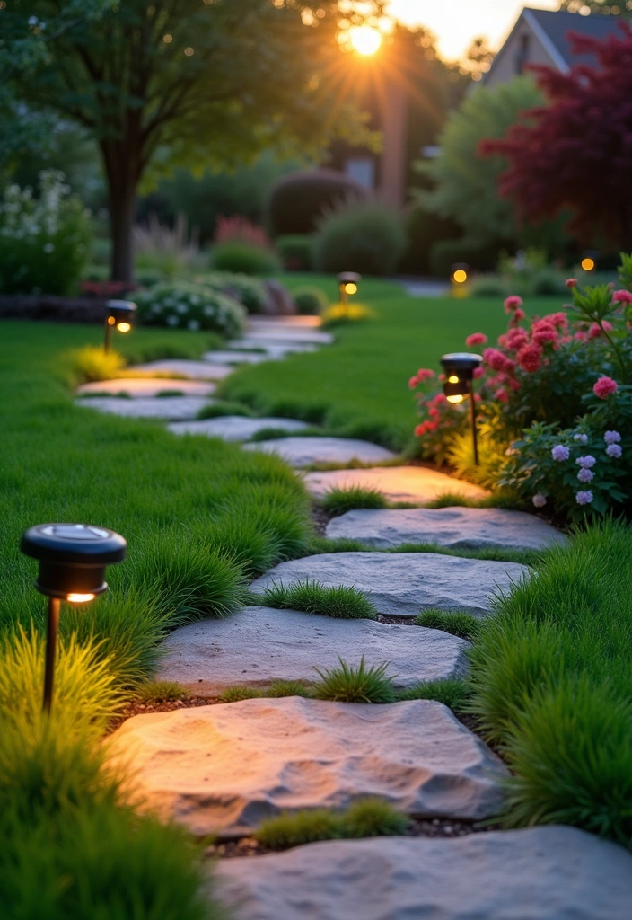 20 Simple Backyard Ideas to Transform Your Outdoor Space - 3. Charming Garden Pathway