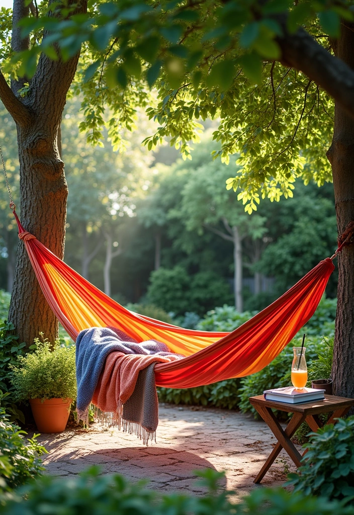 20 Simple Backyard Ideas to Transform Your Outdoor Space - 5. Relaxing Hammock Nook