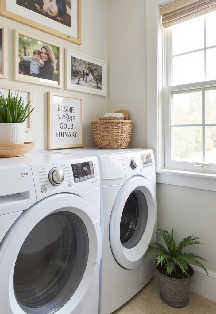 20 Small Laundry Room Design Ideas - 14. Personalized Spaces