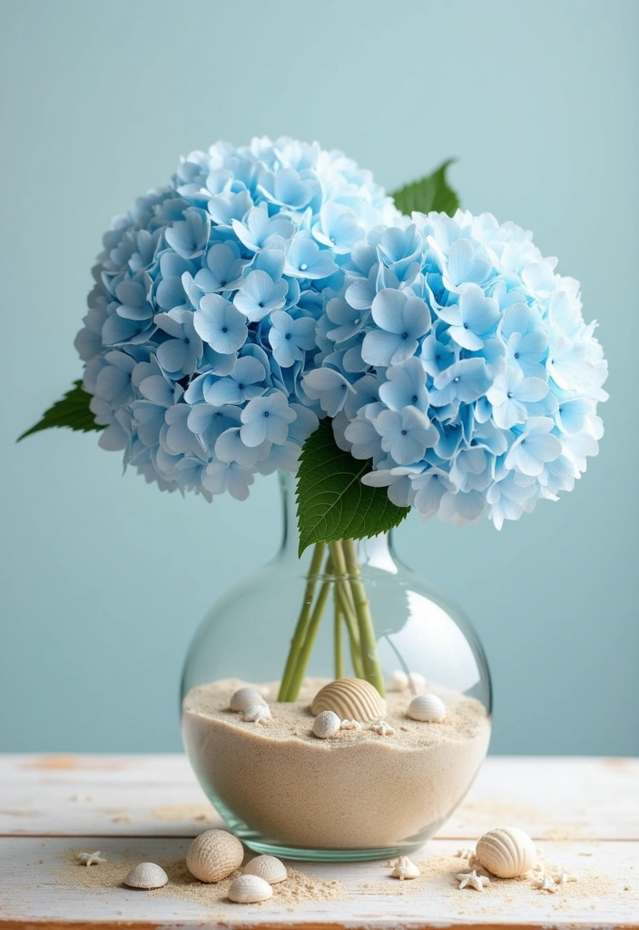 20 Spring Centerpiece Ideas to Brighten Your Home Decor - 15. Coastal Breeze Centerpiece