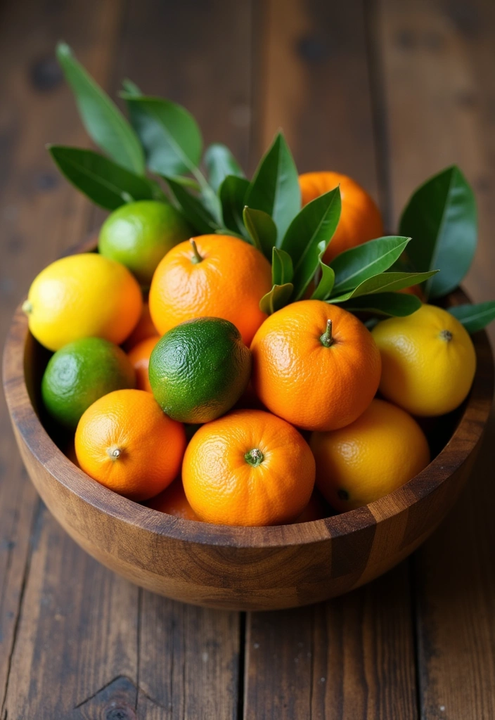 20 Spring Centerpiece Ideas to Brighten Your Home Decor - 5. Citrus Burst Display