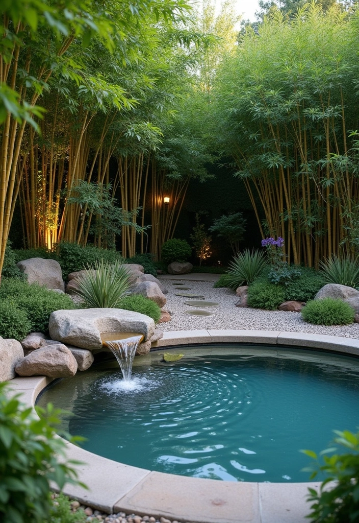 21 Above Ground Pool Deck Ideas for Stunning Outdoor Living - 9. Zen Garden Retreat