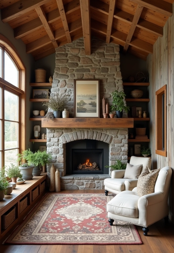 21 All Season Room Addition Ideas - 19. Rustic Farmhouse Room