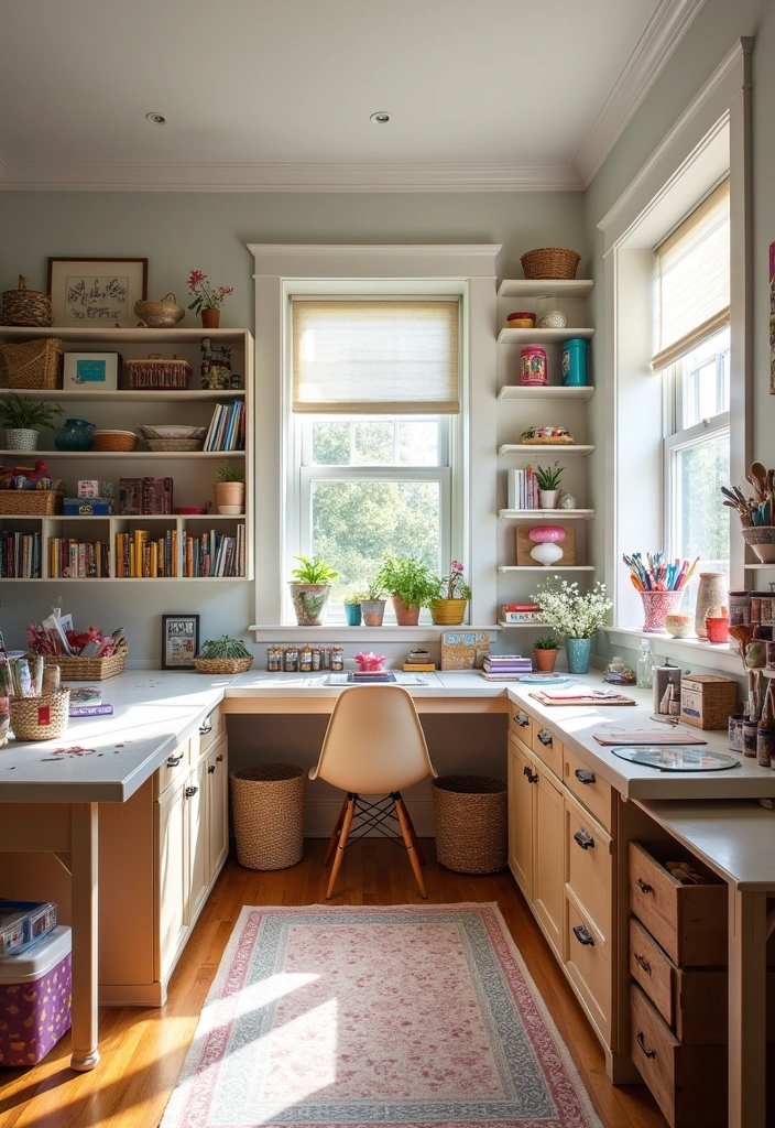 21 All Season Room Addition Ideas - 21. Beautiful Craft Room