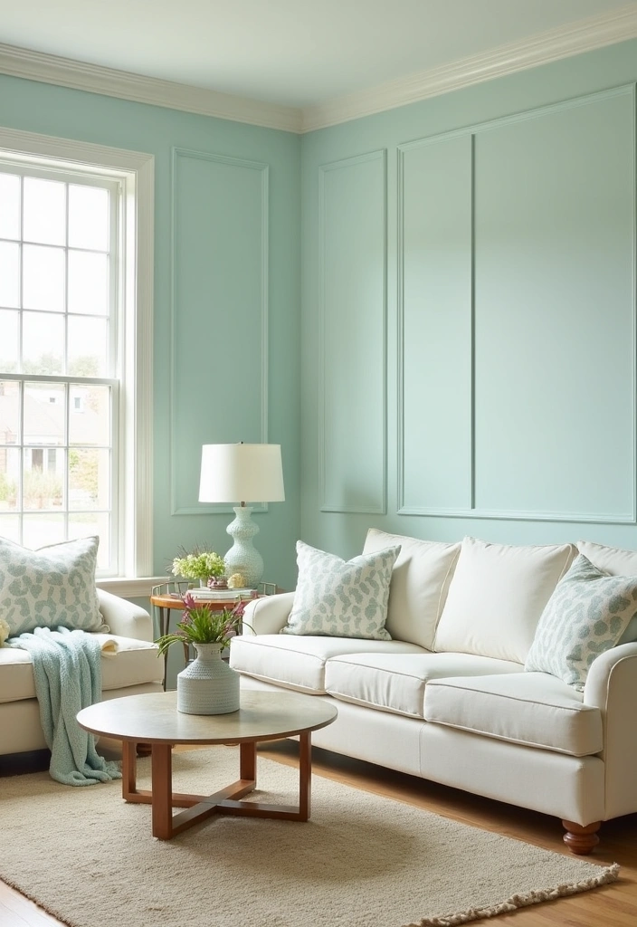 21 Coastal Living Room Ideas to Transform Your Space - 1. Serene Color Palettes