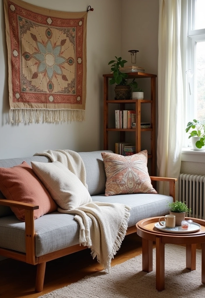 21 Cozy Boho Living Room Ideas - 3. Cozy Nooks