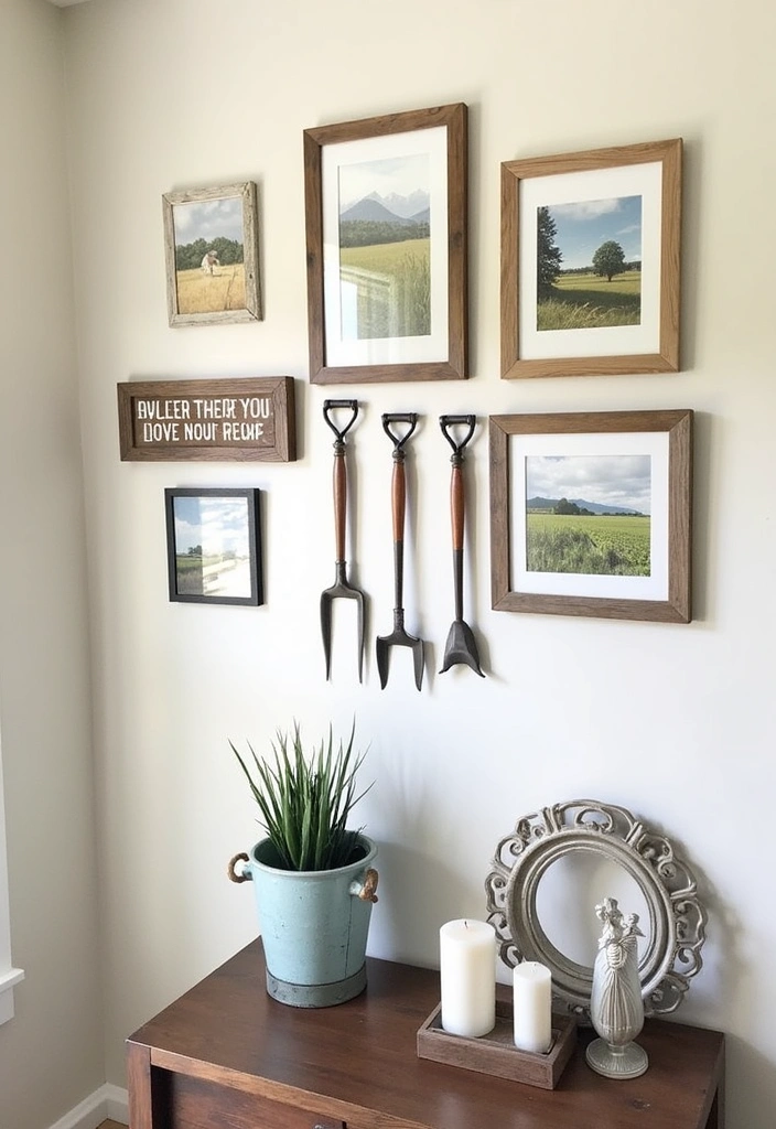 21 Farm Stand Ideas for Your Home Decor - 17. Farmhouse Style Wall Art