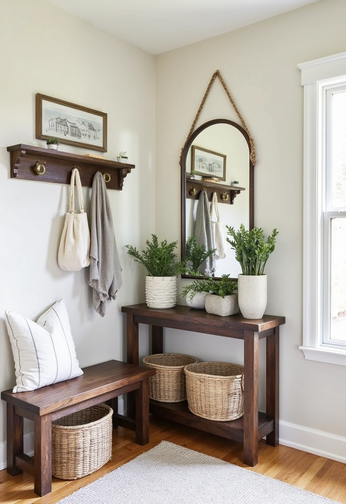 21 Farm Stand Ideas for Your Home Decor - 20. Farmhouse Style Entryway