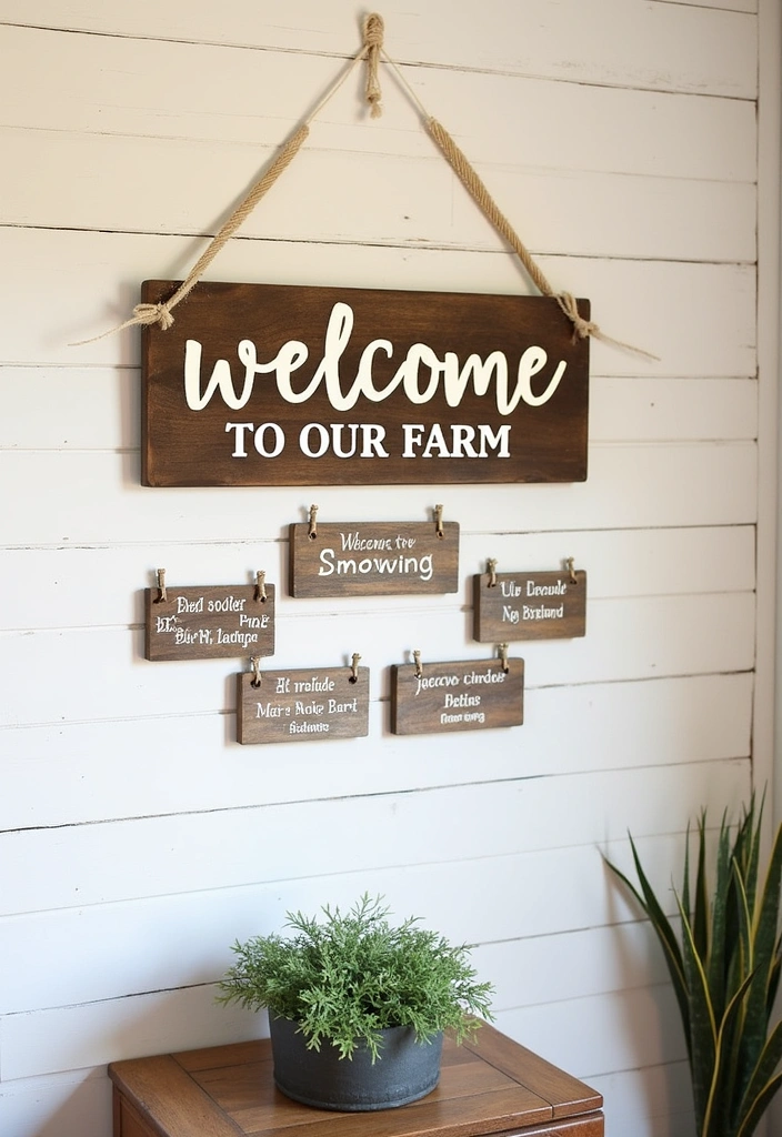 21 Farm Stand Ideas for Your Home Decor - 4. Farmhouse Signage