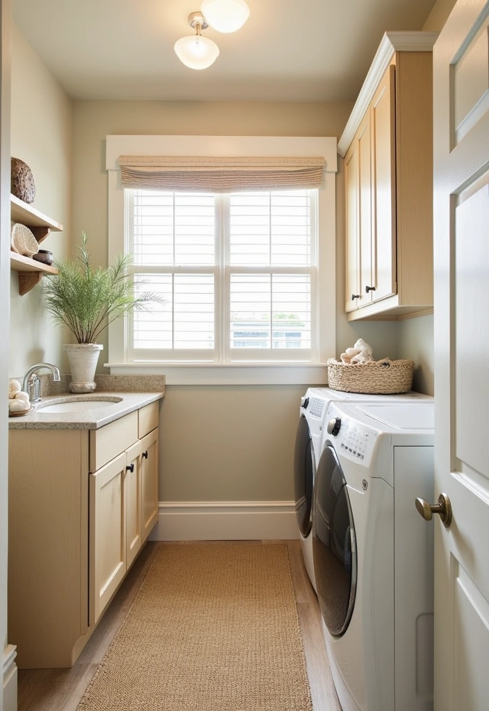 21 Laundry Room Inspiration Ideas - 7. Beachy Vibes