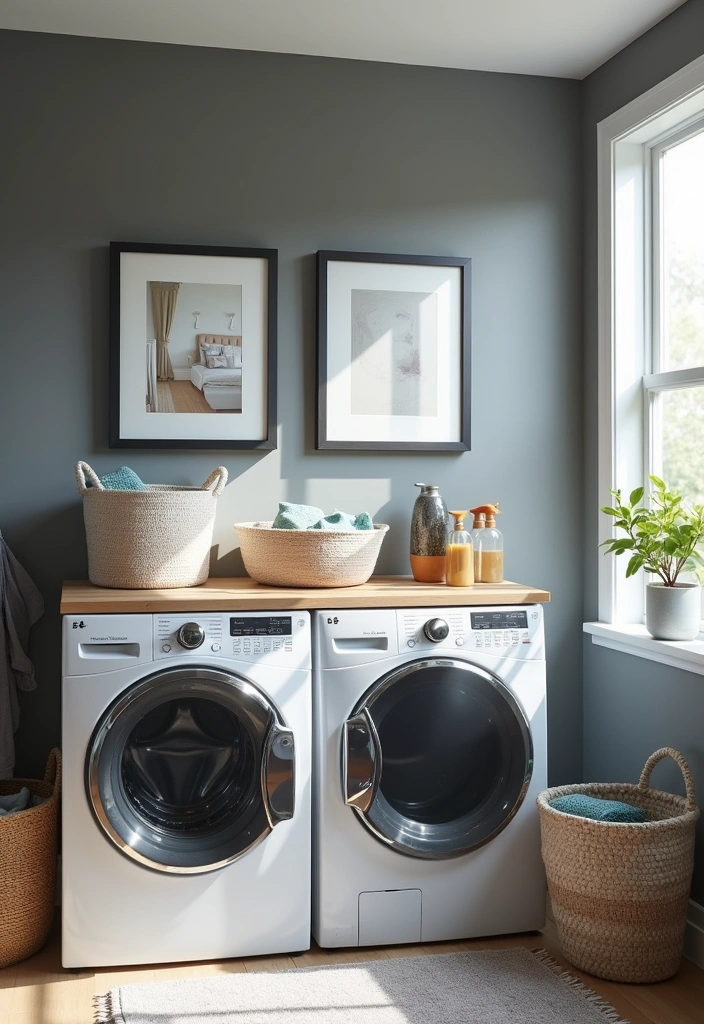 21 Laundry Room Paint Ideas to Transform Your Space - 4. Cool Gray