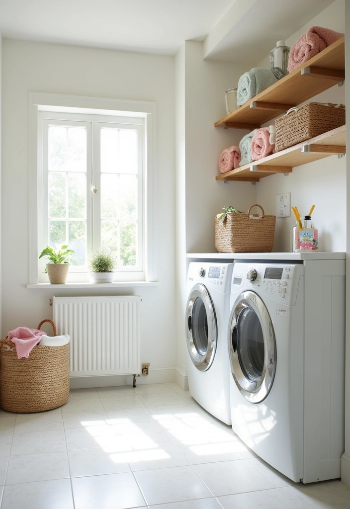 21 Laundry Room Paint Ideas to Transform Your Space - 6. Crisp White