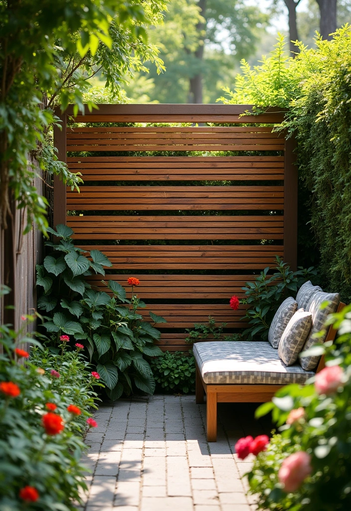 21 Tiny Backyard Ideas - 19. Privacy Screens