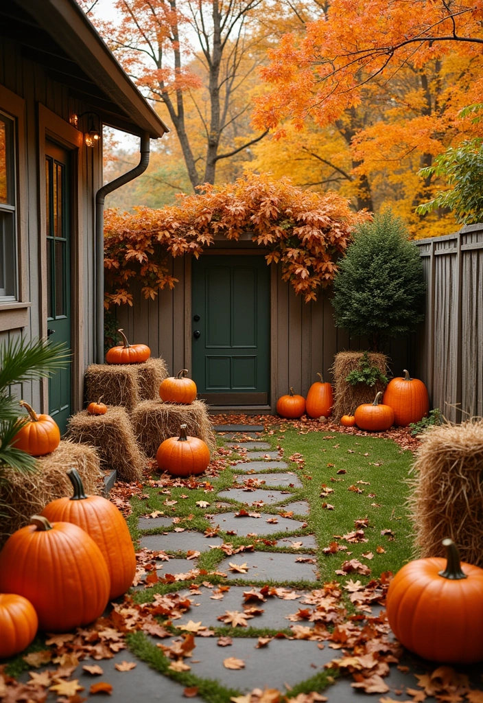 21 Tiny Backyard Ideas - 21. Seasonal Decor