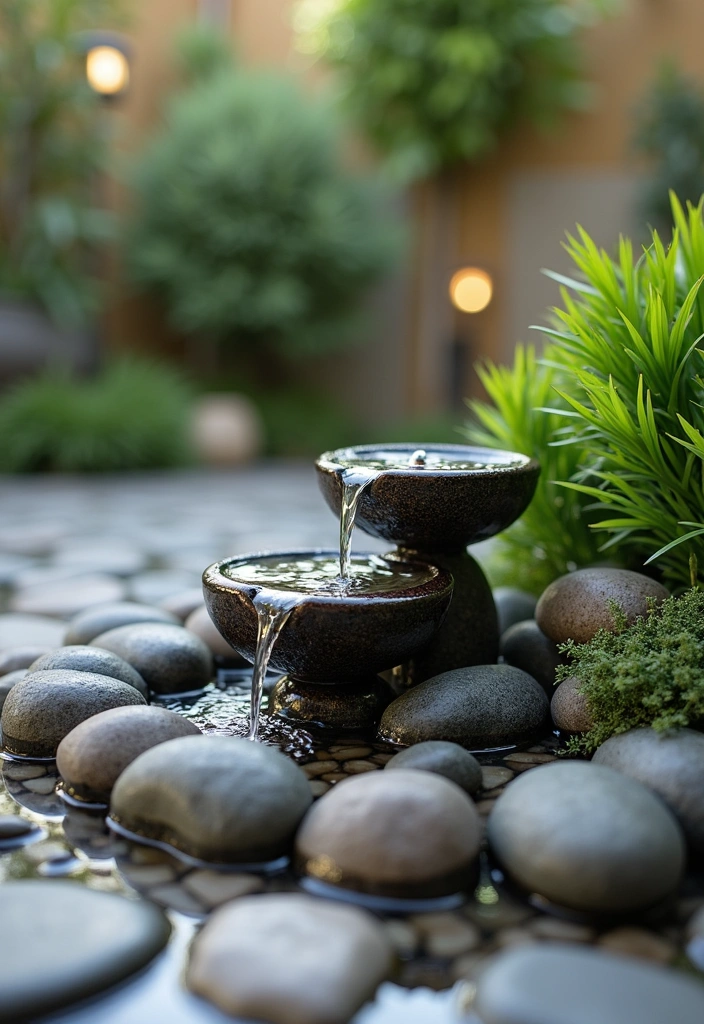 21 Tiny Backyard Ideas - 3. Miniature Water Feature
