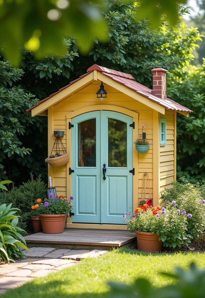 21 Tiny Backyard Ideas - 7. Mini Garden Shed
