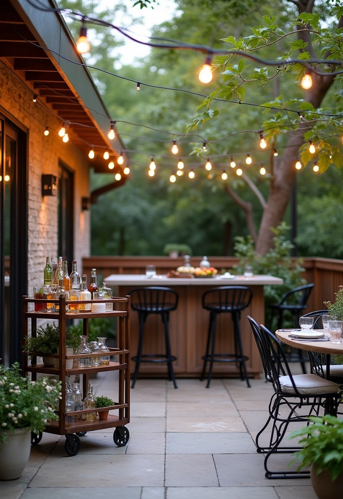 22 Back Patio Ideas to Transform Your Outdoor Space - 17. Outdoor Bar Area