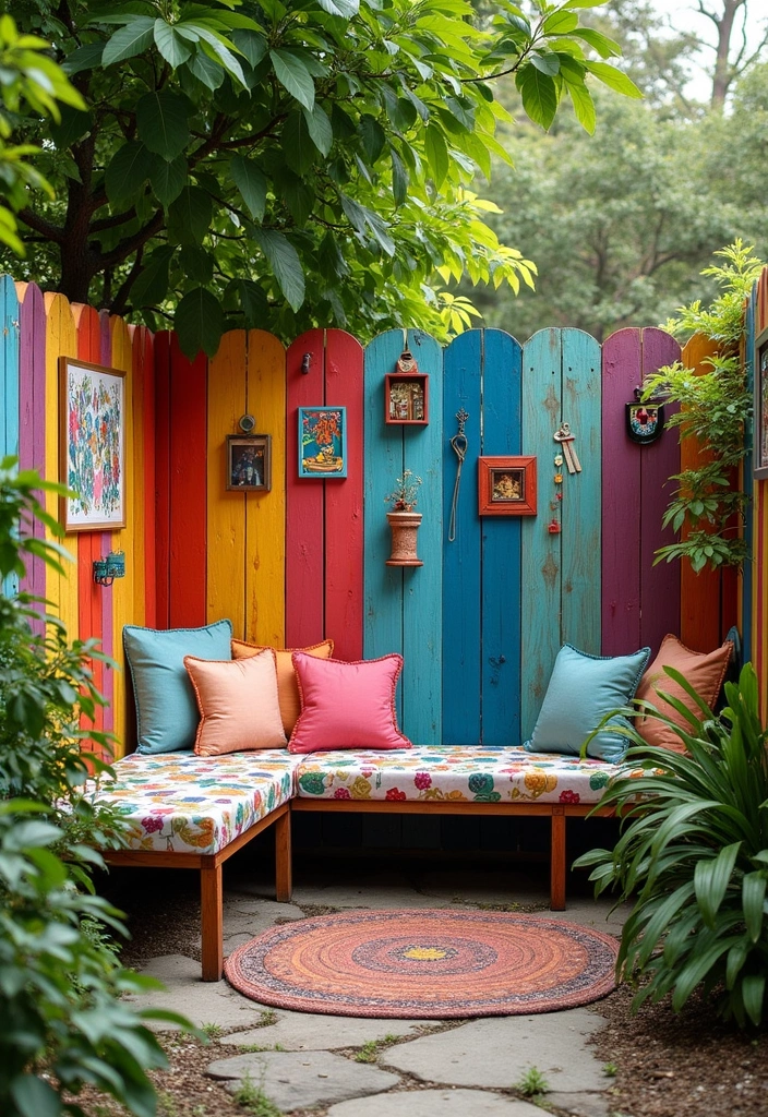 22 Backyard Privacy Ideas - 10. Privacy Fencing with Art