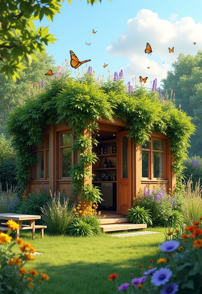 22 Backyard Privacy Ideas - 13. Living Roofs