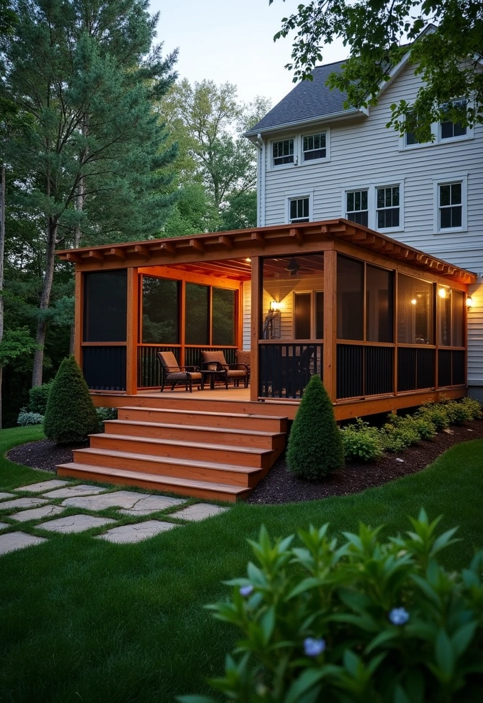 22 Backyard Privacy Ideas - 17. Raised Decks with Privacy Screens