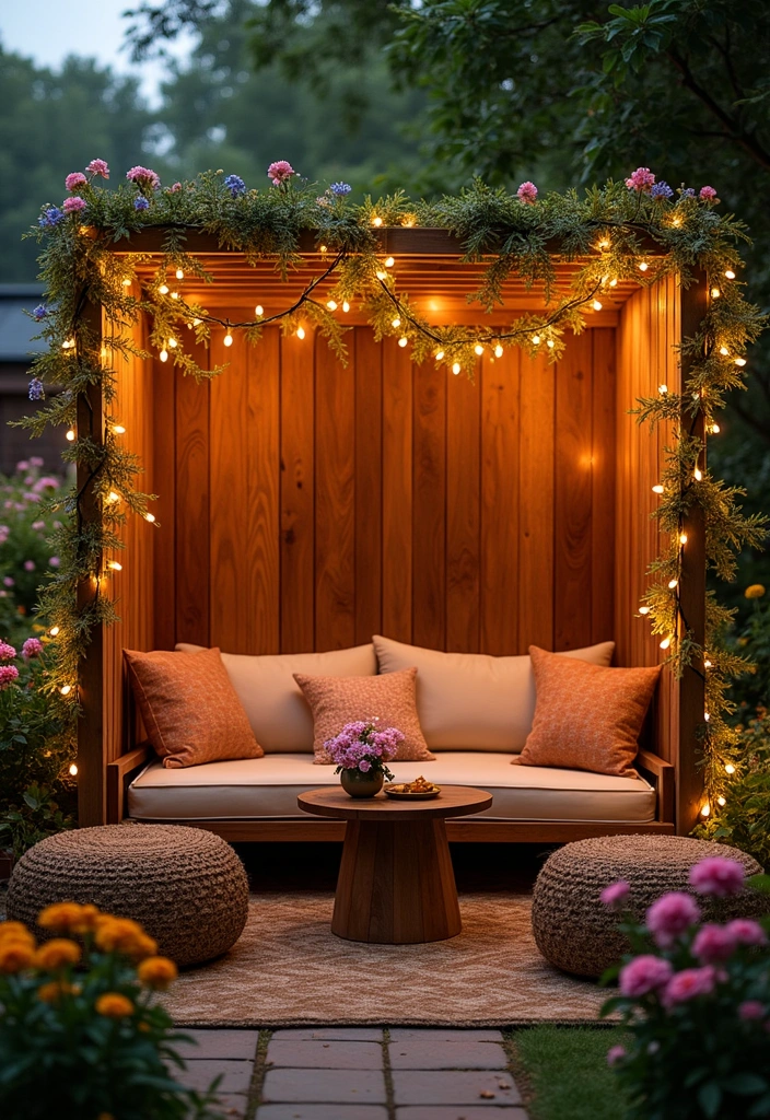 22 Backyard Privacy Ideas - 18. Windbreaks with Decorative Elements