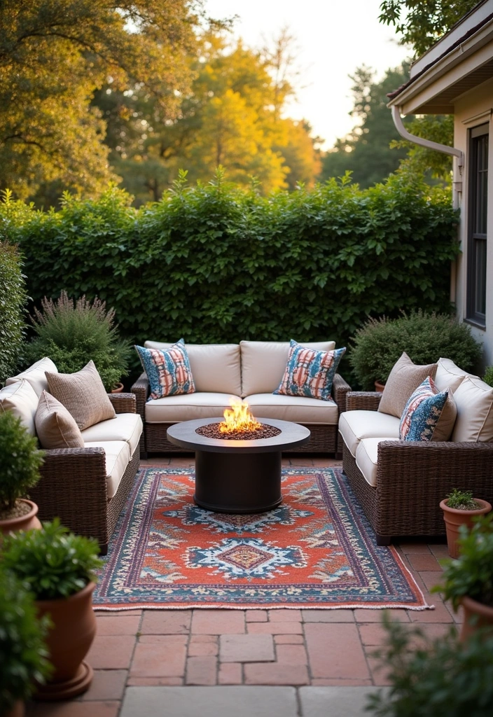 22 Backyard Privacy Ideas - 21. Outdoor Living Rooms