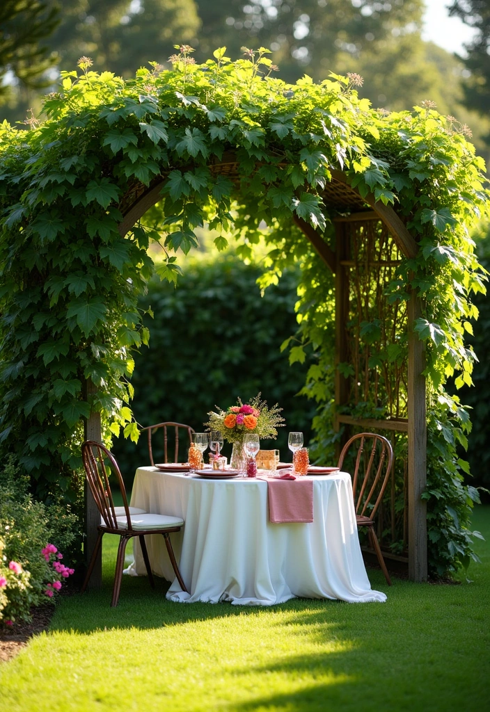 22 Backyard Privacy Ideas - 5. Trellis with Climbing Vines