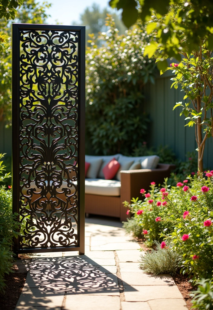 22 Backyard Privacy Ideas - 9. Decorative Screens
