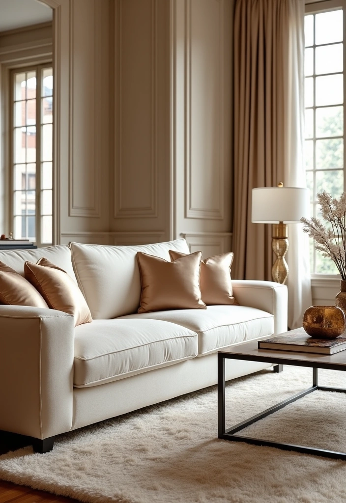 22 Chic Living Room Ideas to Transform Your Home Decor - 11. Luxurious Neutrals