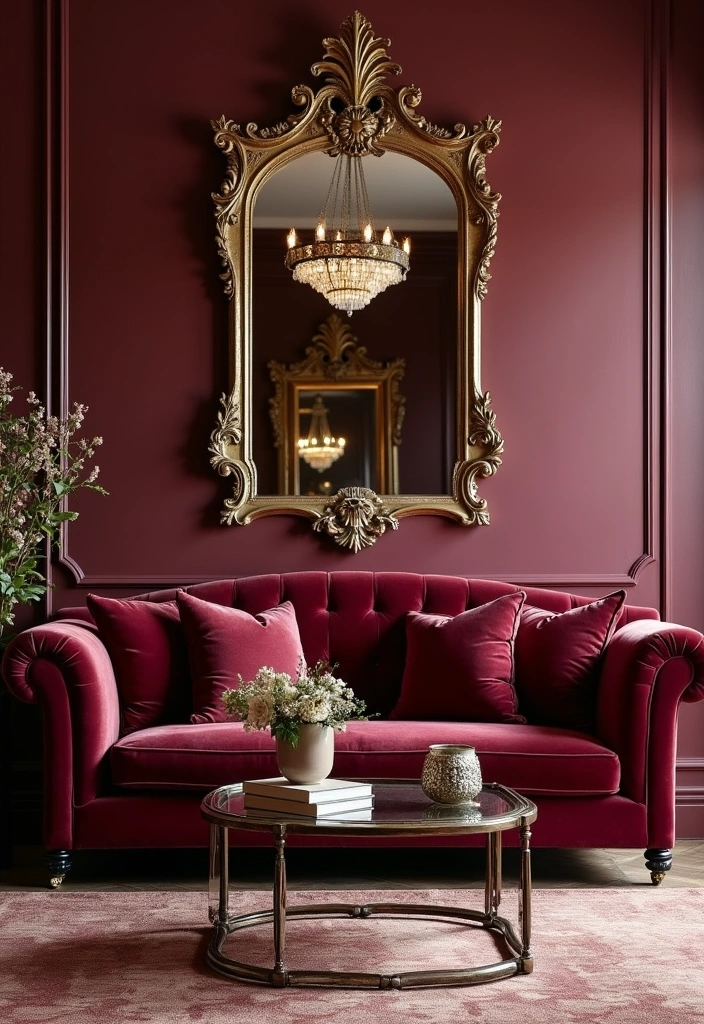 22 Chic Living Room Ideas to Transform Your Home Decor - 6. Vintage Glam