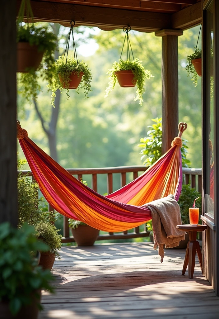 22 Cozy Front Porch Ideas - 2. Cozy Hammocks