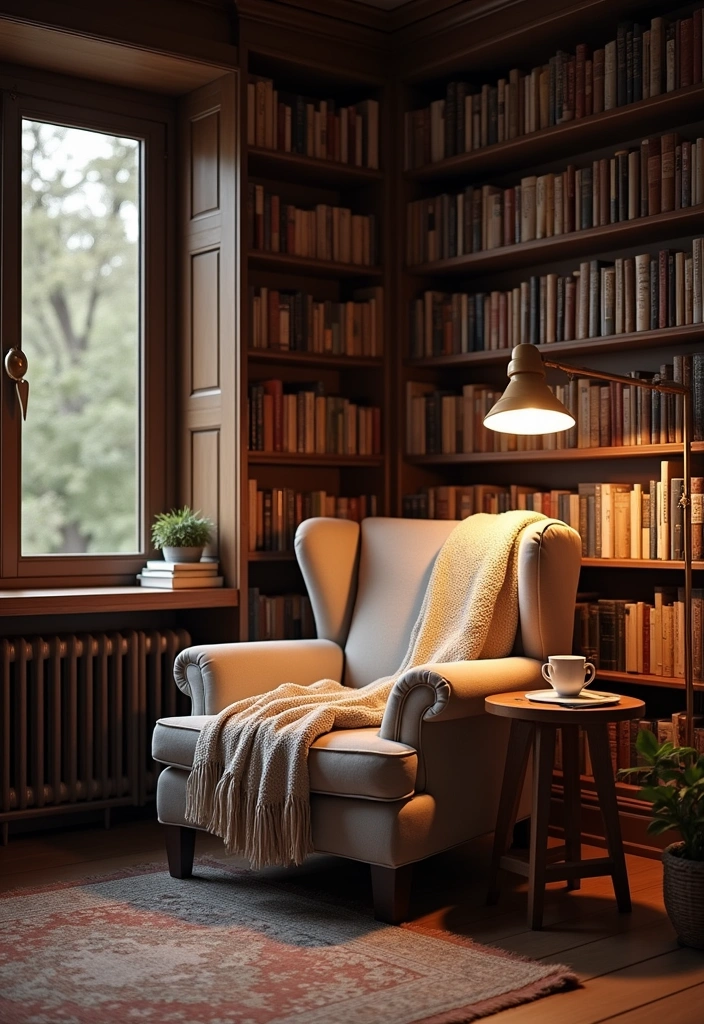 22 Cozy Hobby Room Ideas - 1. The Tranquil Reading Retreat