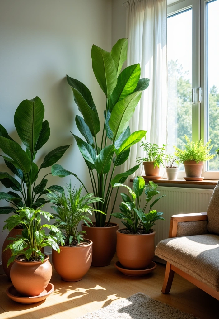 22 Green Living Room Ideas - 1. Lush Indoor Gardens