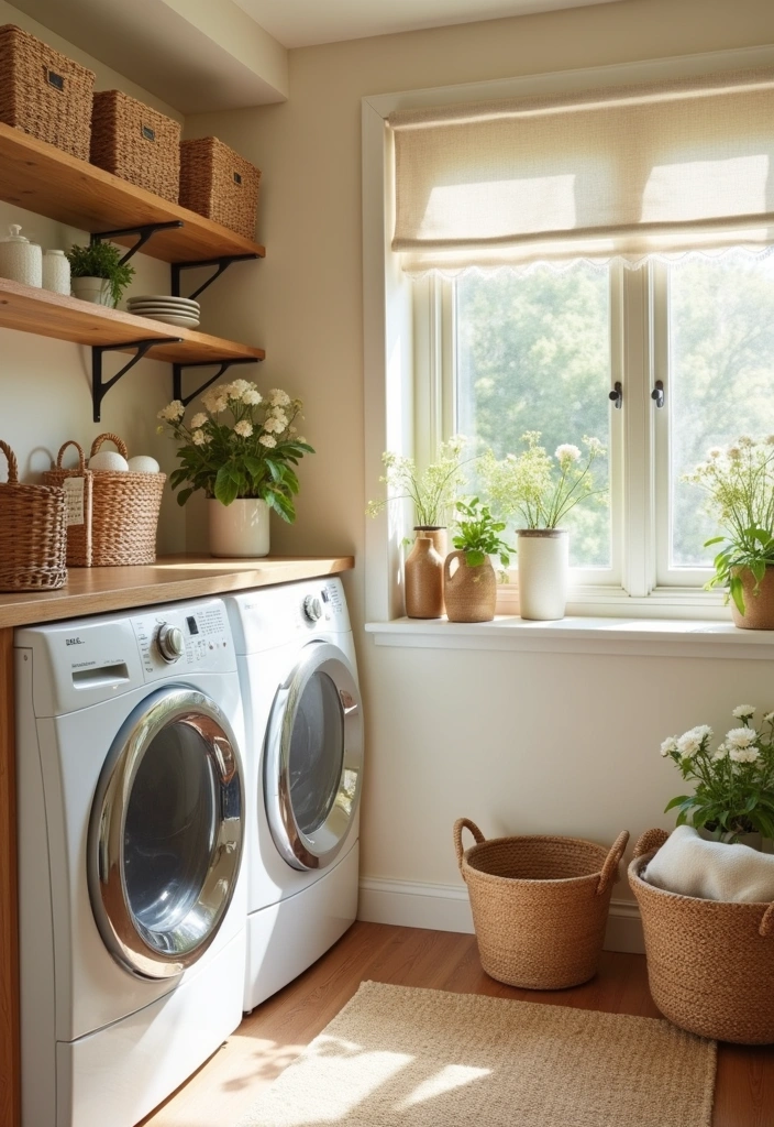 22 Laundry Room Paint Ideas to Transform Your Space - 19. Warm Cream