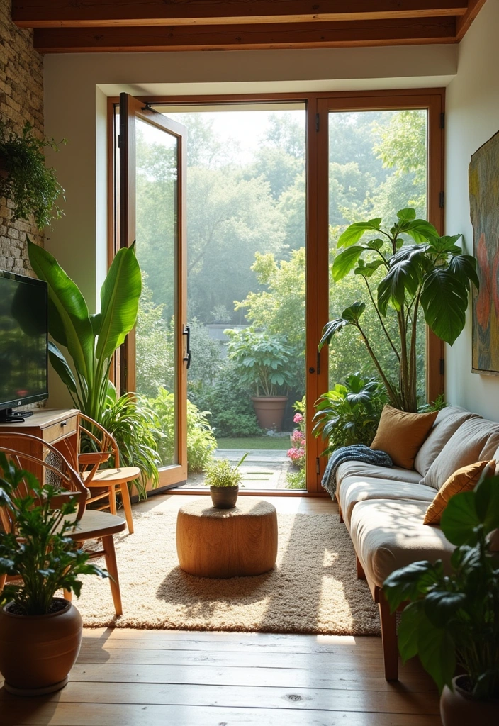 22 Pretty Room Ideas to Transform Your Living Space - 13. Indoor-Outdoor Fusion