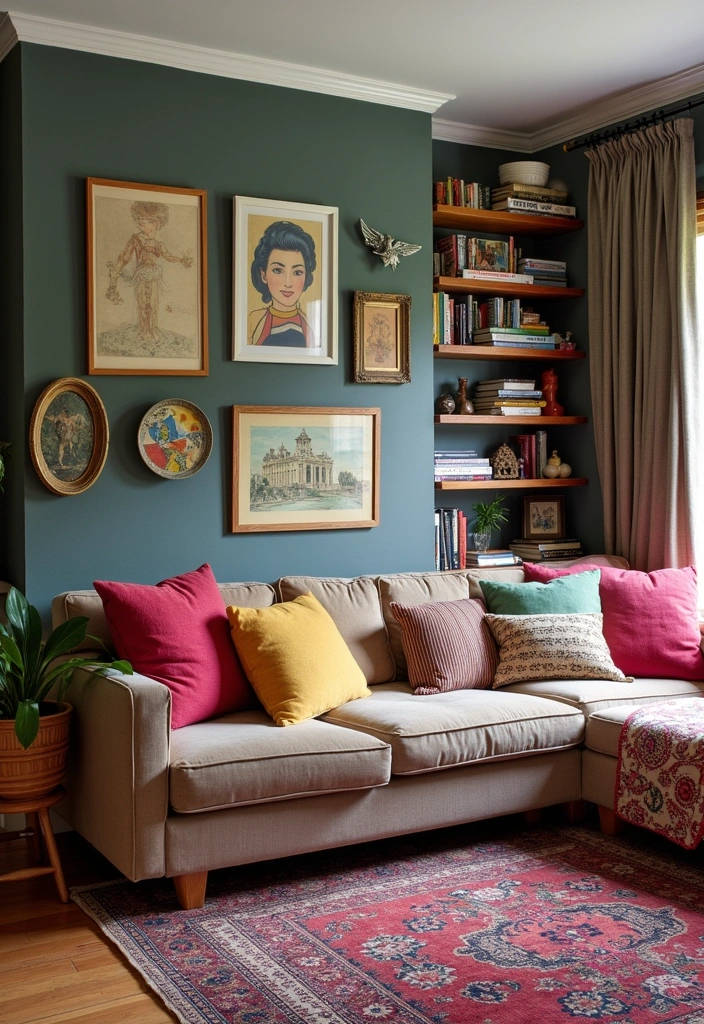 22 Pretty Room Ideas to Transform Your Living Space - 7. Eclectic Mix