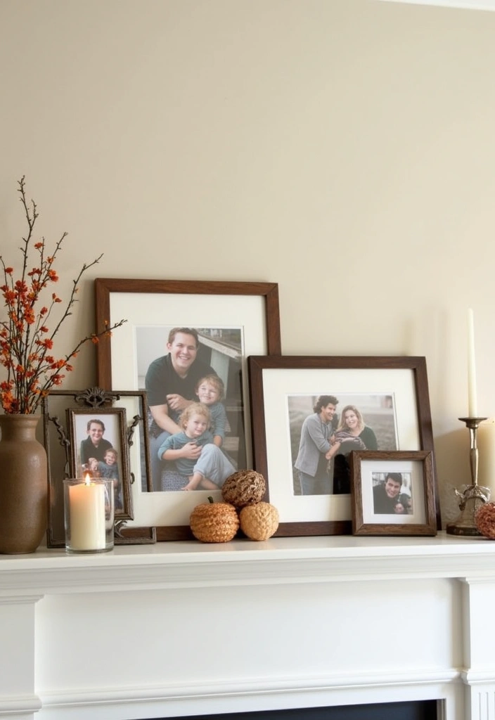 22 Spring Mantel Decorating Ideas - 20. Personalized Touches