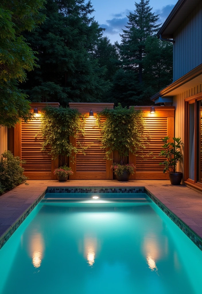 22 Stunning Above Ground Pool Ideas for Your Backyard Oasis - 11. Stylish Privacy Screens