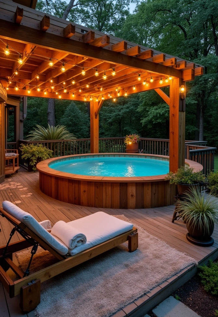 22 Stunning Above Ground Pool Ideas for Your Backyard Oasis - 2. Rustic Wood Decking