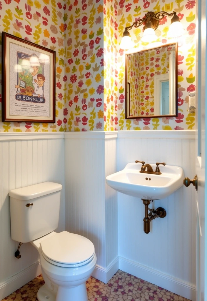 22 Water Closet Ideas for Stylish Small Spaces - 2. Bold and Bright