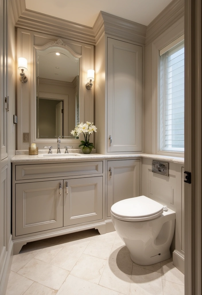 22 Water Closet Ideas for Stylish Small Spaces - 22. Custom-built Elegance